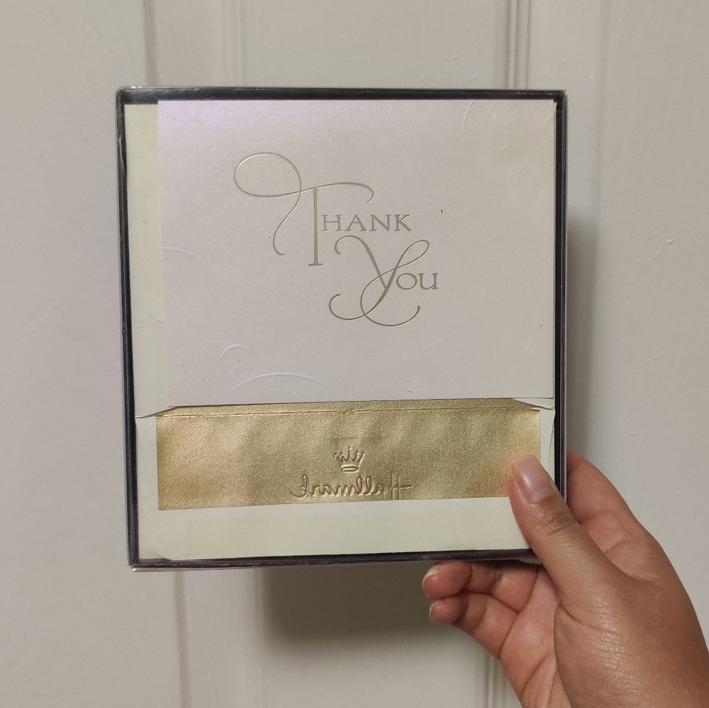 Hallmark gold thank you cards